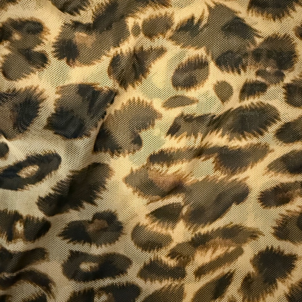 Leopard Print Mesh Top - Picture 4 of 4